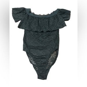 Victoria’s Secret Lace Black Bodysuit Teddy Size Medium NWT